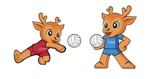 中国大学生排球联赛吉祥物征集网络投票！